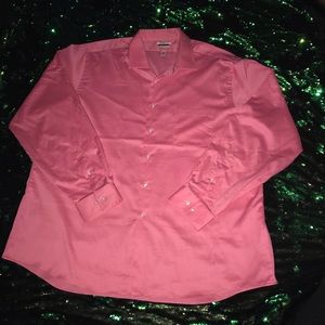 Van Heusen 2x pink long sleeve button up